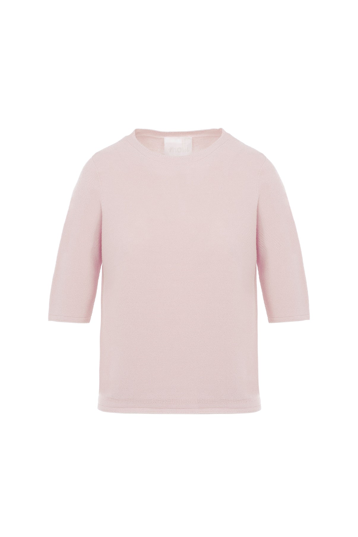 Top en maille de luxe Molli - Top fin maille manches coudes Pétale