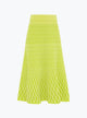 plain zellige knit skirt