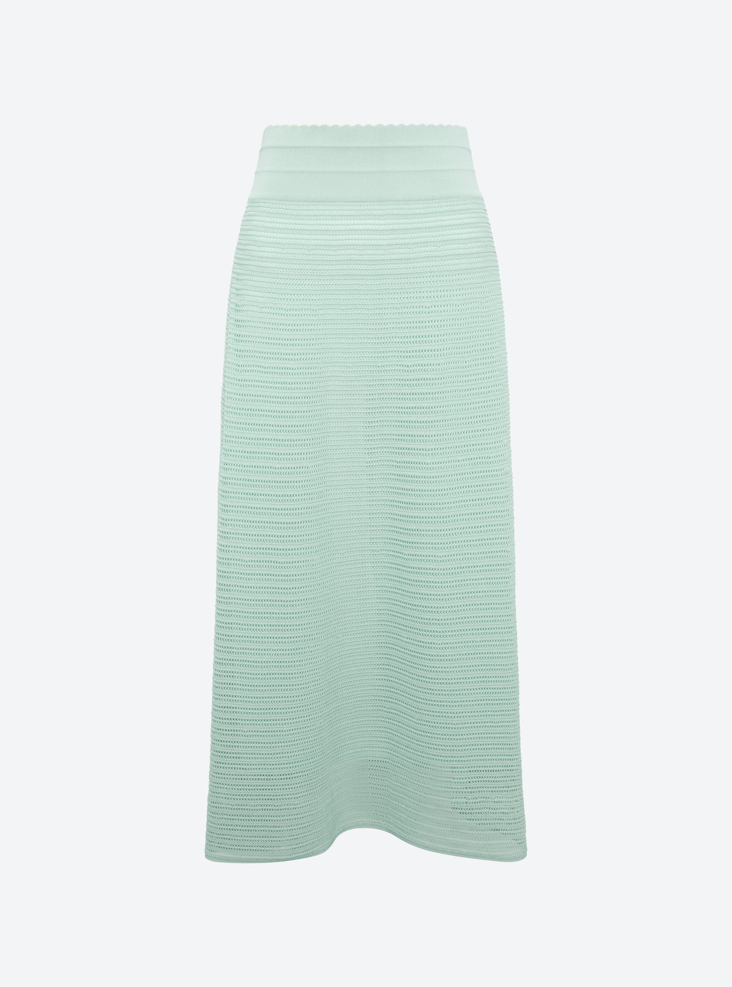 Jupe longue maille pointelle jade - Molli_packshot