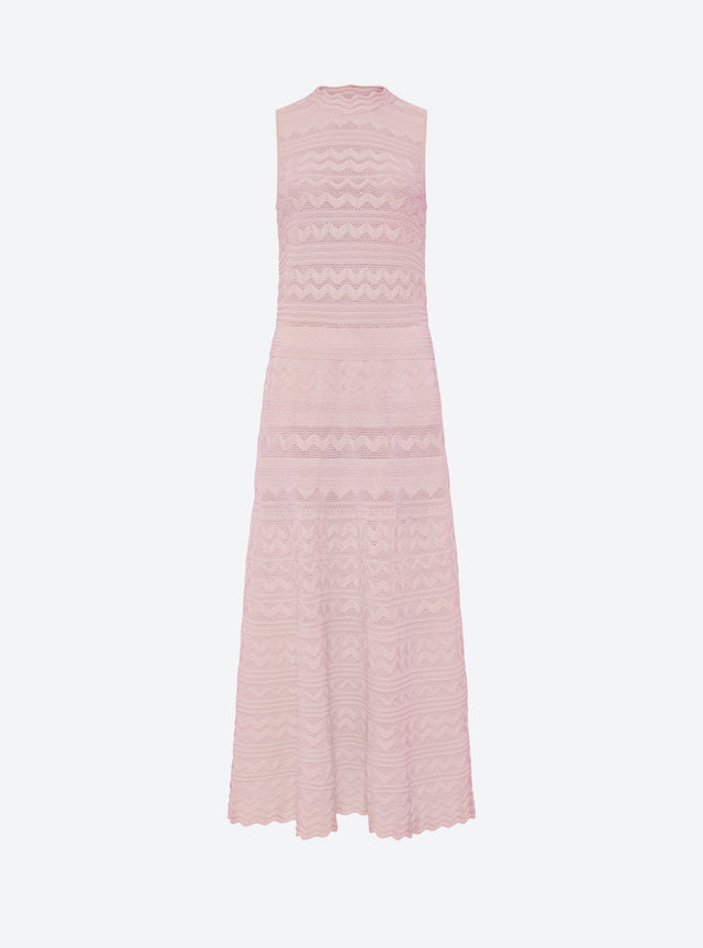 long rick-rack knit dress - Image principale