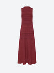 Long zig-zag knit dress