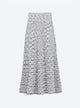 Fluid skirt in an origami knit