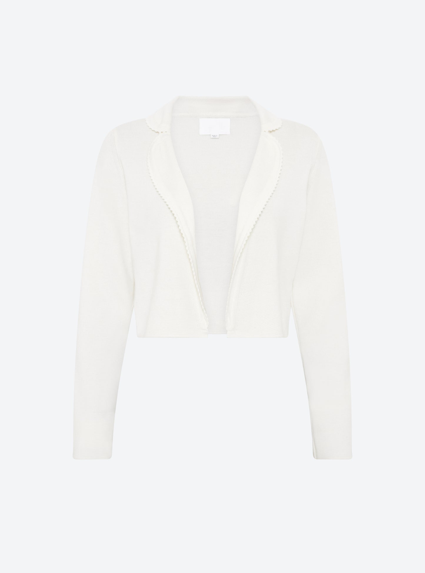 Veste en maille de luxe molli - Veste courte mini croquet milk 