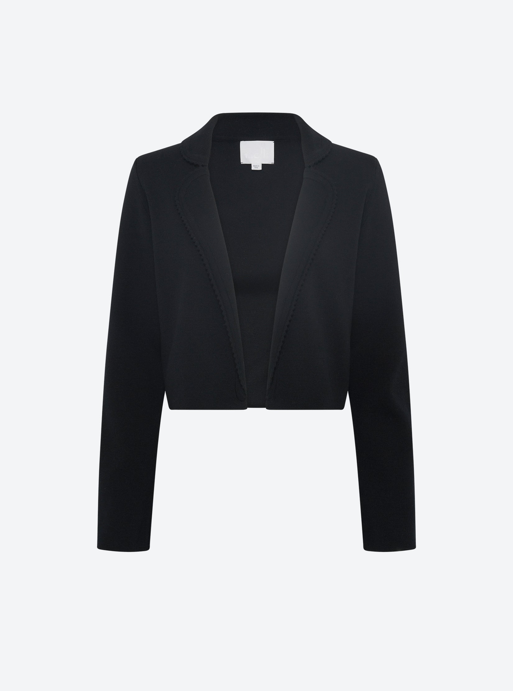 Veste courte en maille Molli - Veste courte mini croquet noir profond