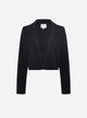 Short jacket in zigzag knit
