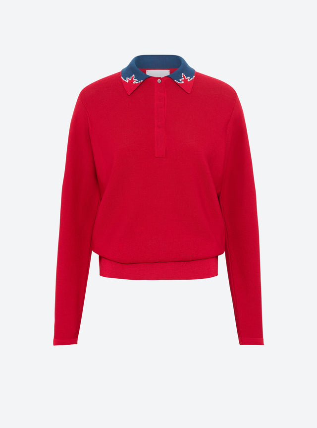 chemise maille col graphique - Image principale