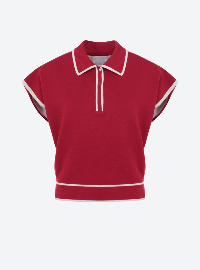 top ample maille col gansé - Image principale