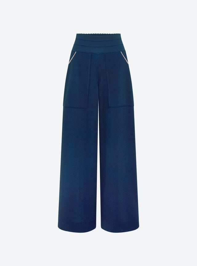 Wide knit couture pants - Image principale