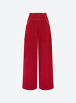pantalon ample maille couture