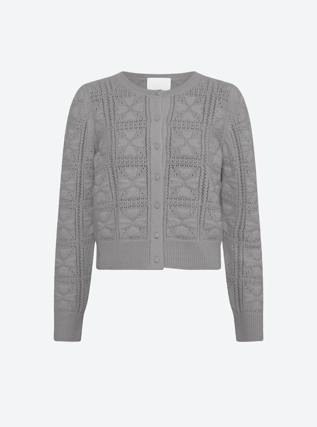 Cardigan doux maille trèfle - Image principale