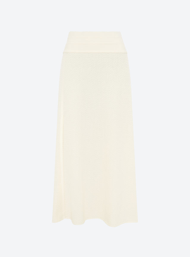 jupe fendue maille chevron - Image principale