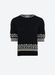 knit top jacquard details