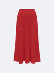 Long skirt with clover motif