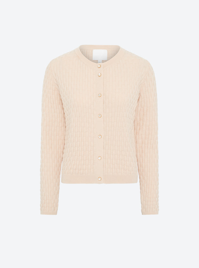 wicker knit cardigan - Image principale