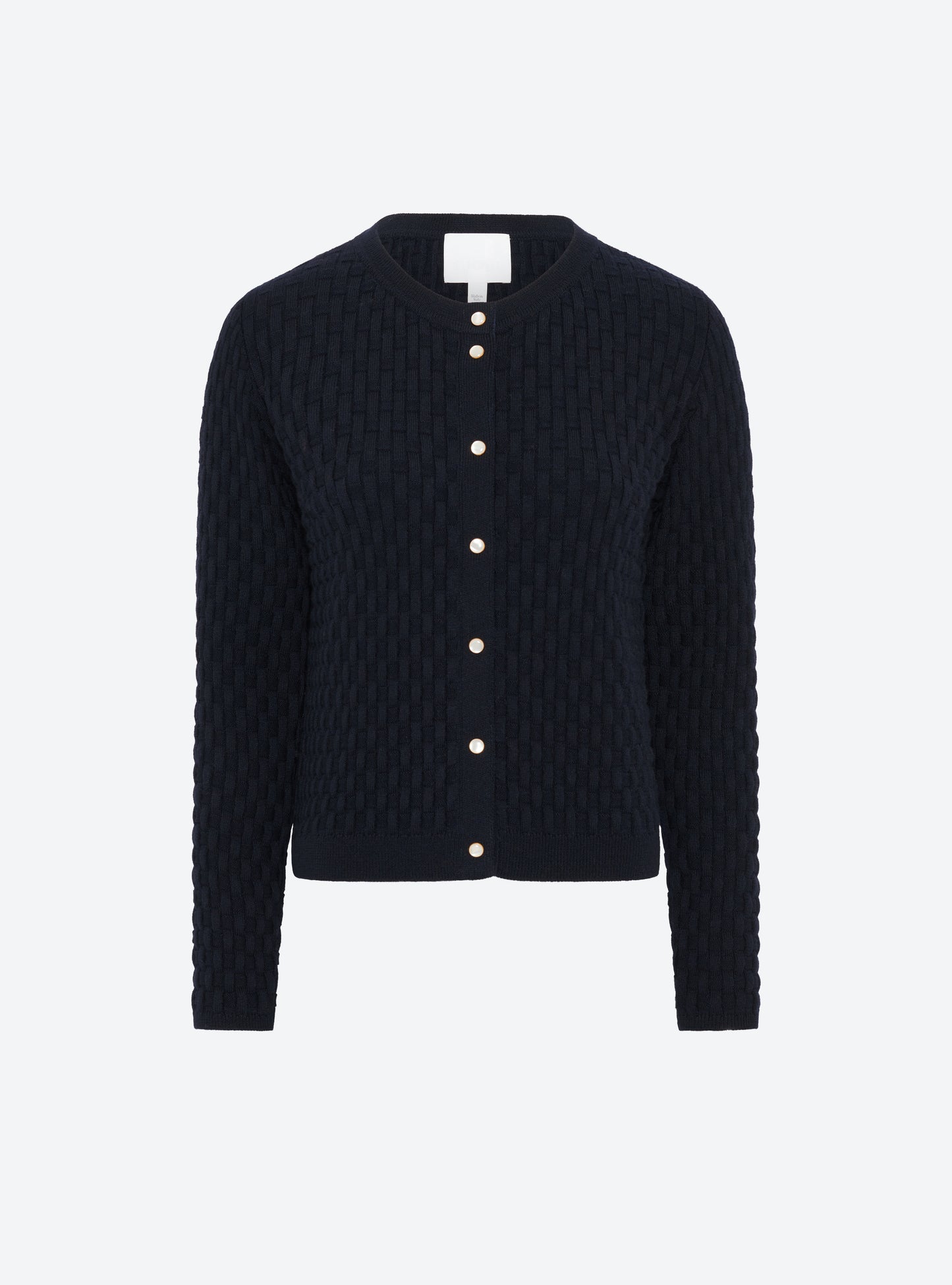 Cardigan en maille de luxe Molli - Cardigan maille cannage nuit