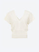 top V maille chevron