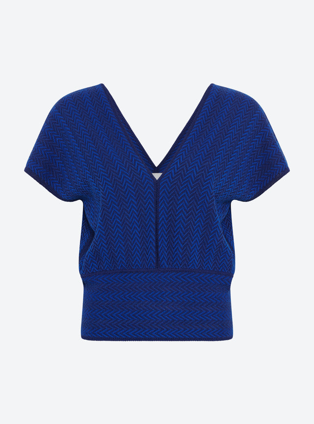 top V maille chevron - Image principale