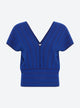 top V maille chevron