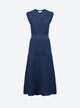 Long dress in pointelle knit