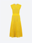 Long dress in pointelle knit