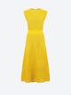 Long dress in pointelle knit
