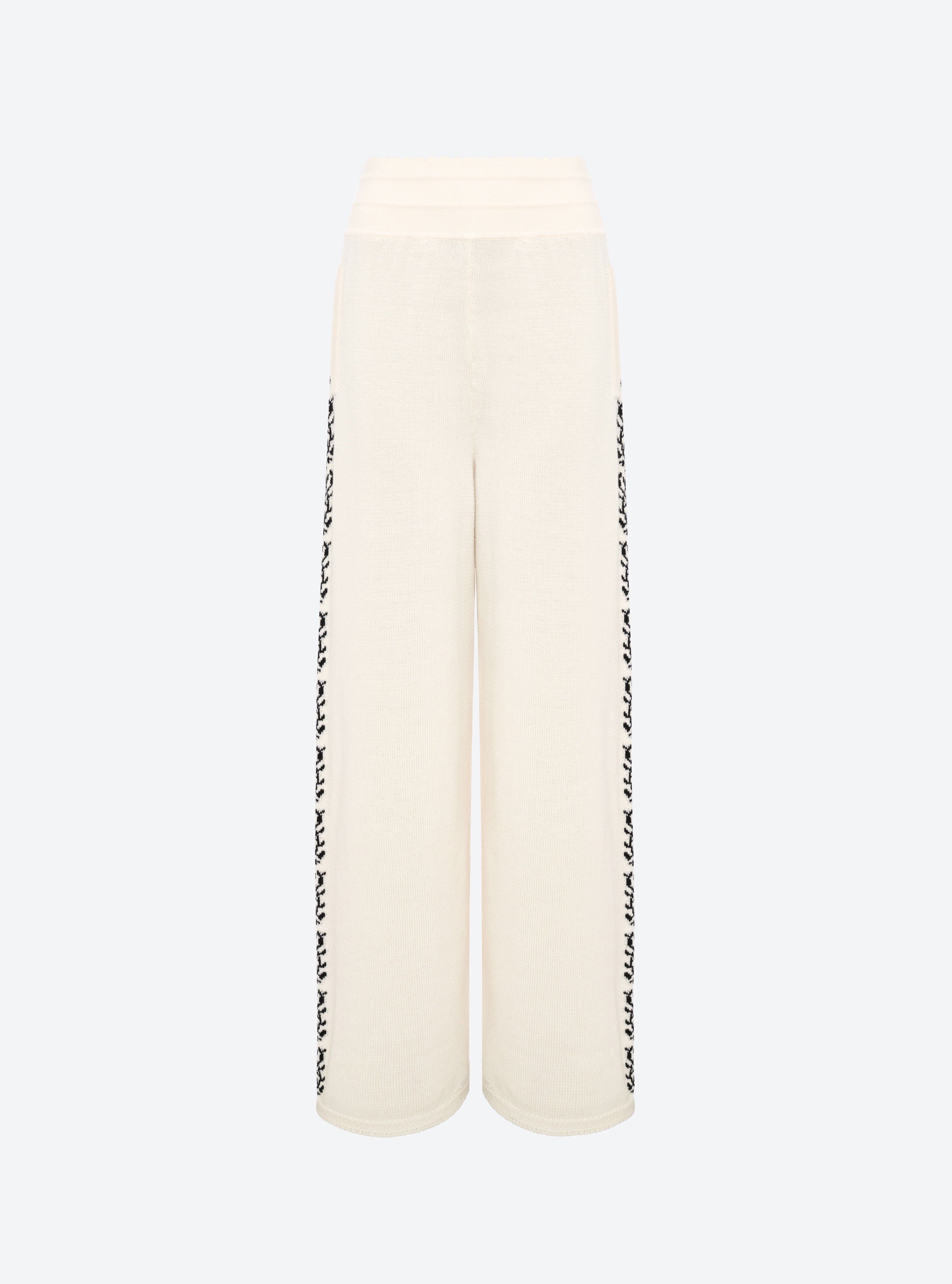 Pantalon maille florale naturel - Molli