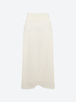 long pointelle knit skirt