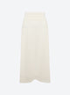 long pointelle knit skirt