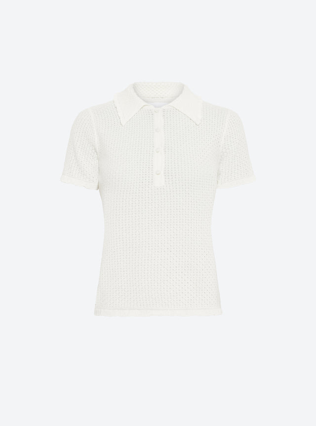Polo with ruffled neck - Image principale