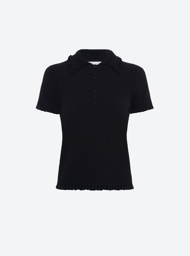Polo with ruffled neck - Image principale