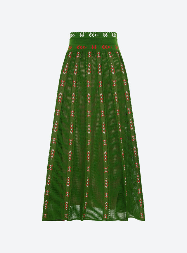 jupe longue maille ikat - Image principale