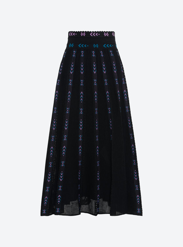 jupe longue maille ikat - Image principale