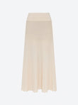 fluid skirt in cannage knit