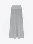 fluid skirt in cannage knit