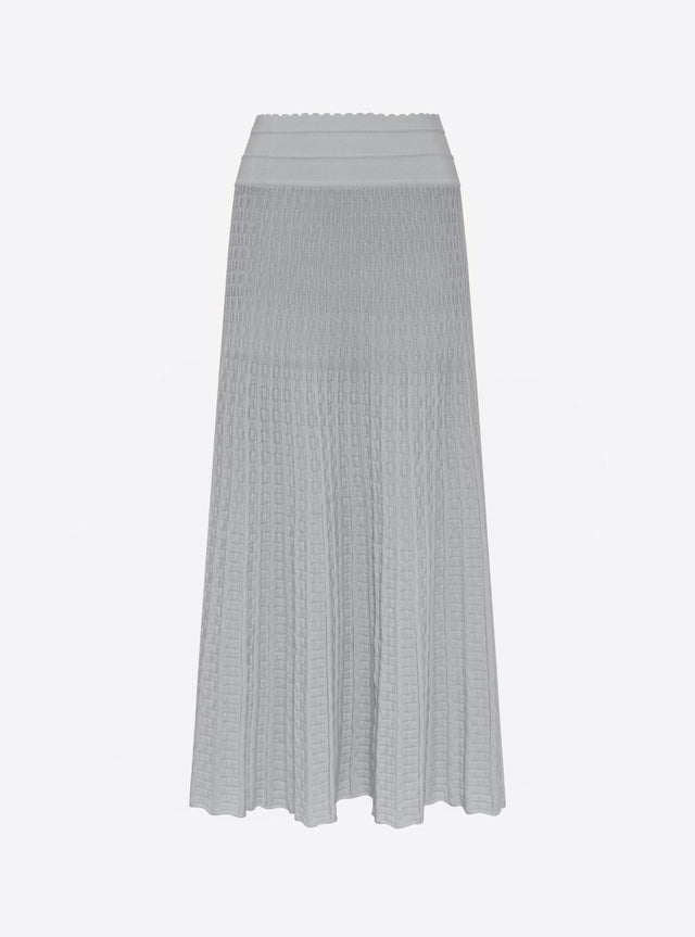 fluid skirt in cannage knit - Image principale