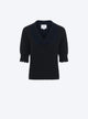 Romantic top with v-neckline