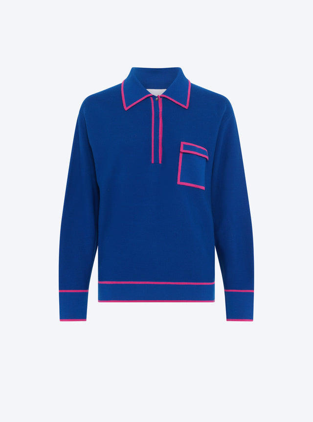 chemise maille col gansé - Image principale