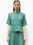 openworked wicker-knit top