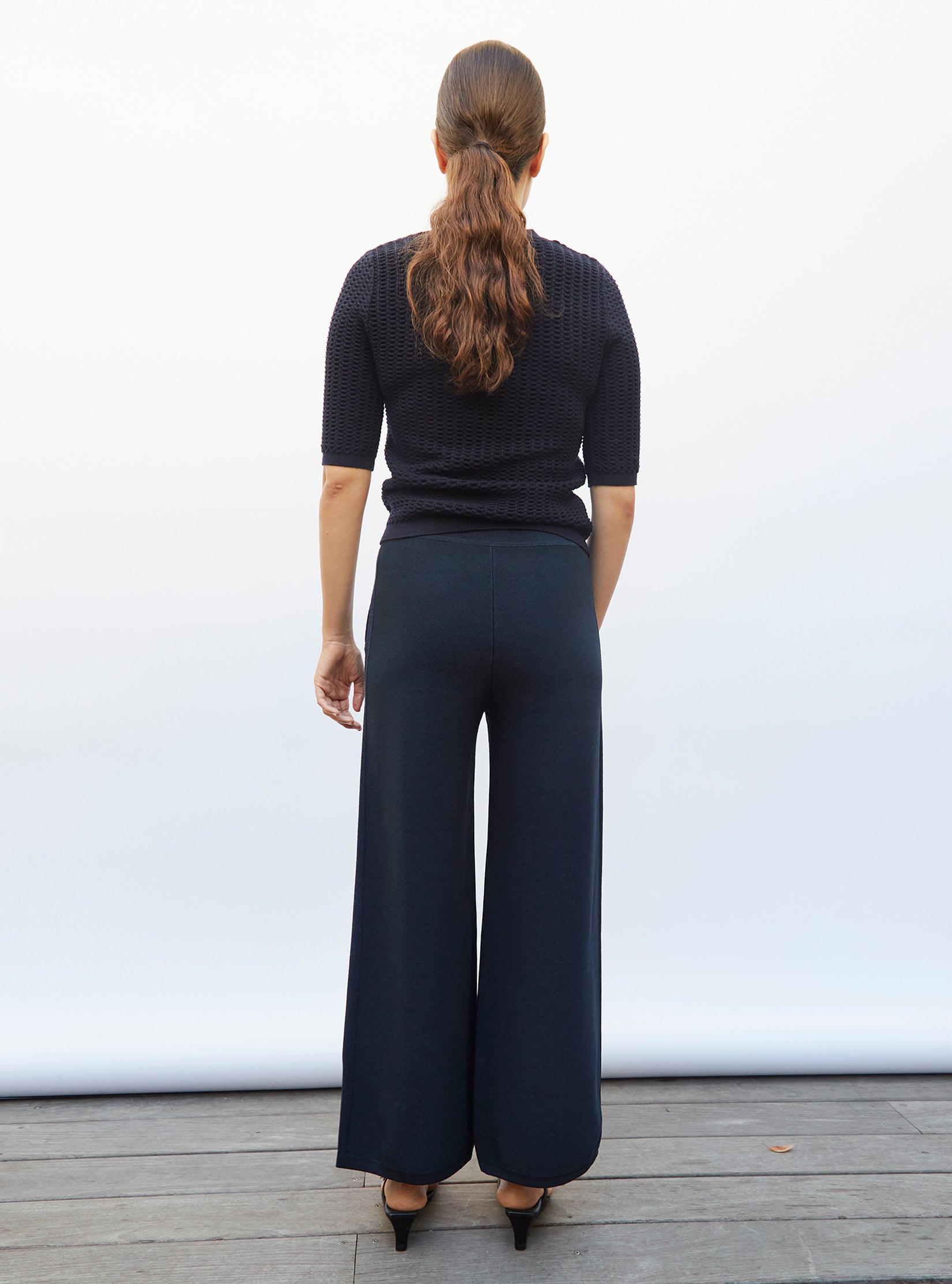 Pantalon soyeux à taille haute - Molli