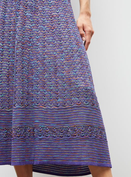 fluid skirt with marbleized effect