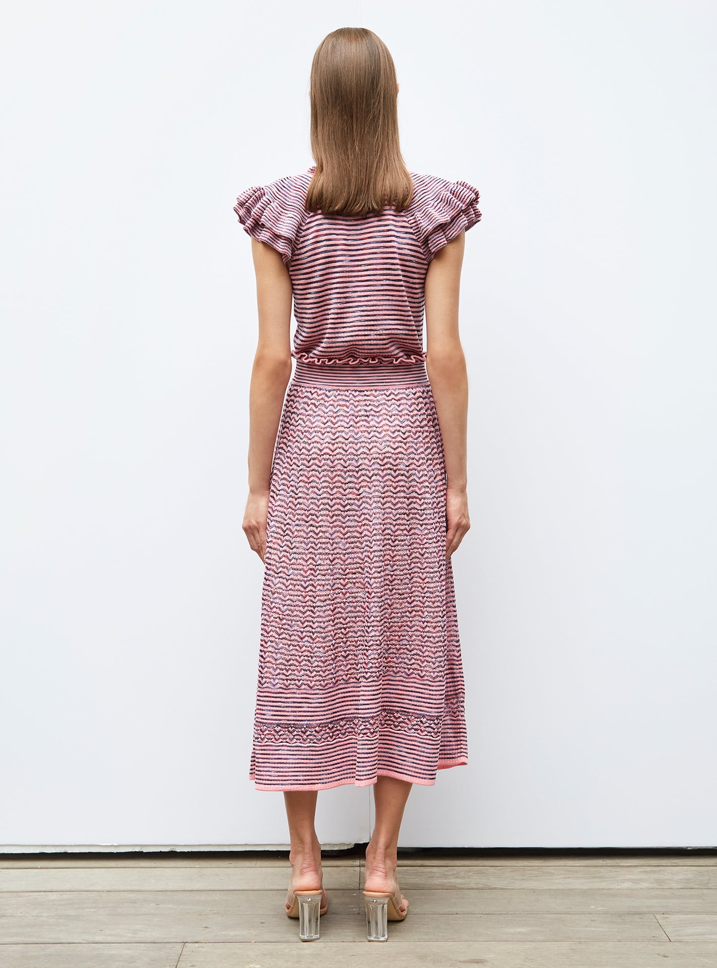 Top en maille papier marbre - Vêtement de luxe femme