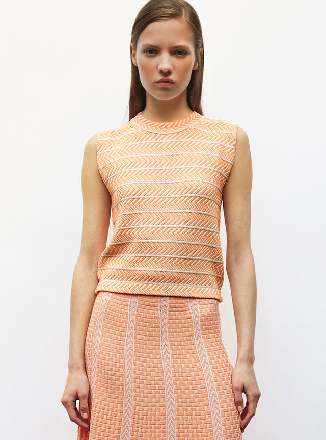 basketweave knit top - Image principale