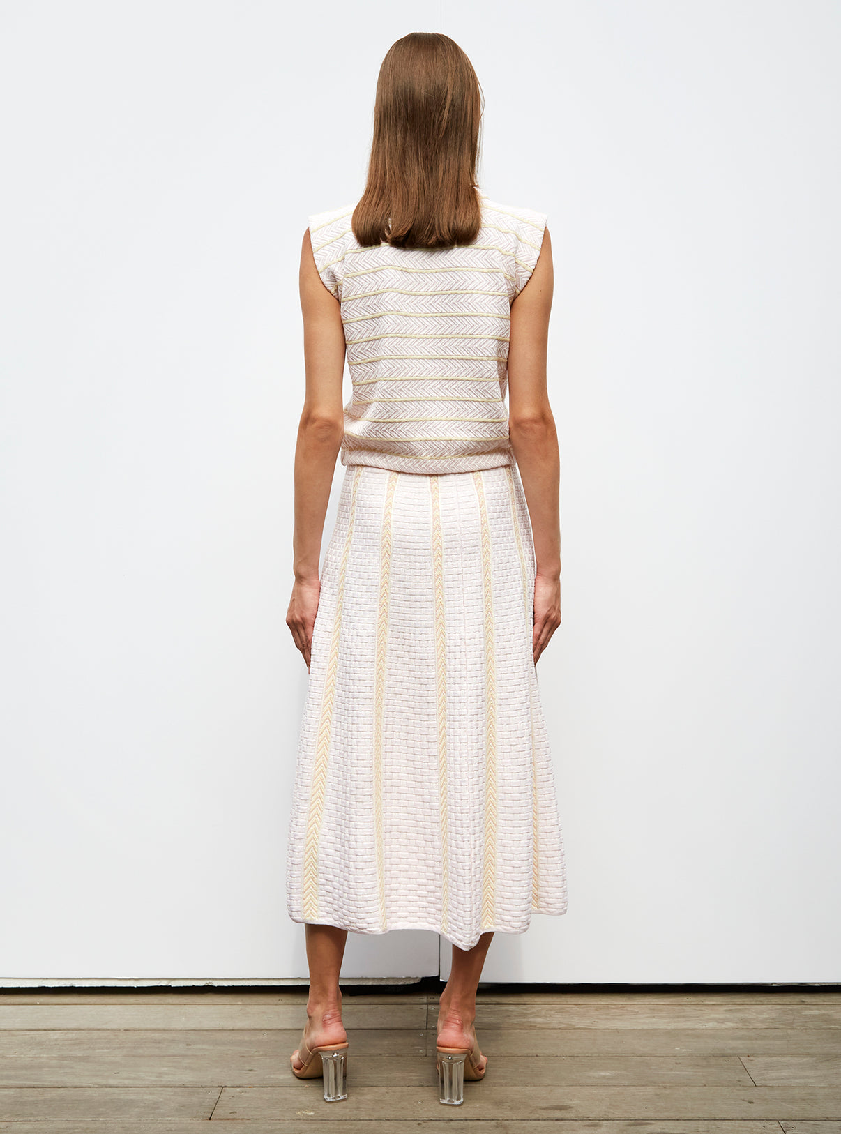Jupe en maille panier tressé - Jupes de luxe