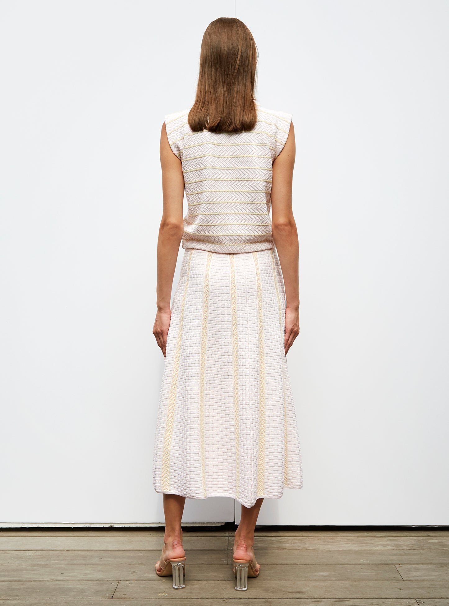 Jupe en maille panier tressé - Jupes de luxe