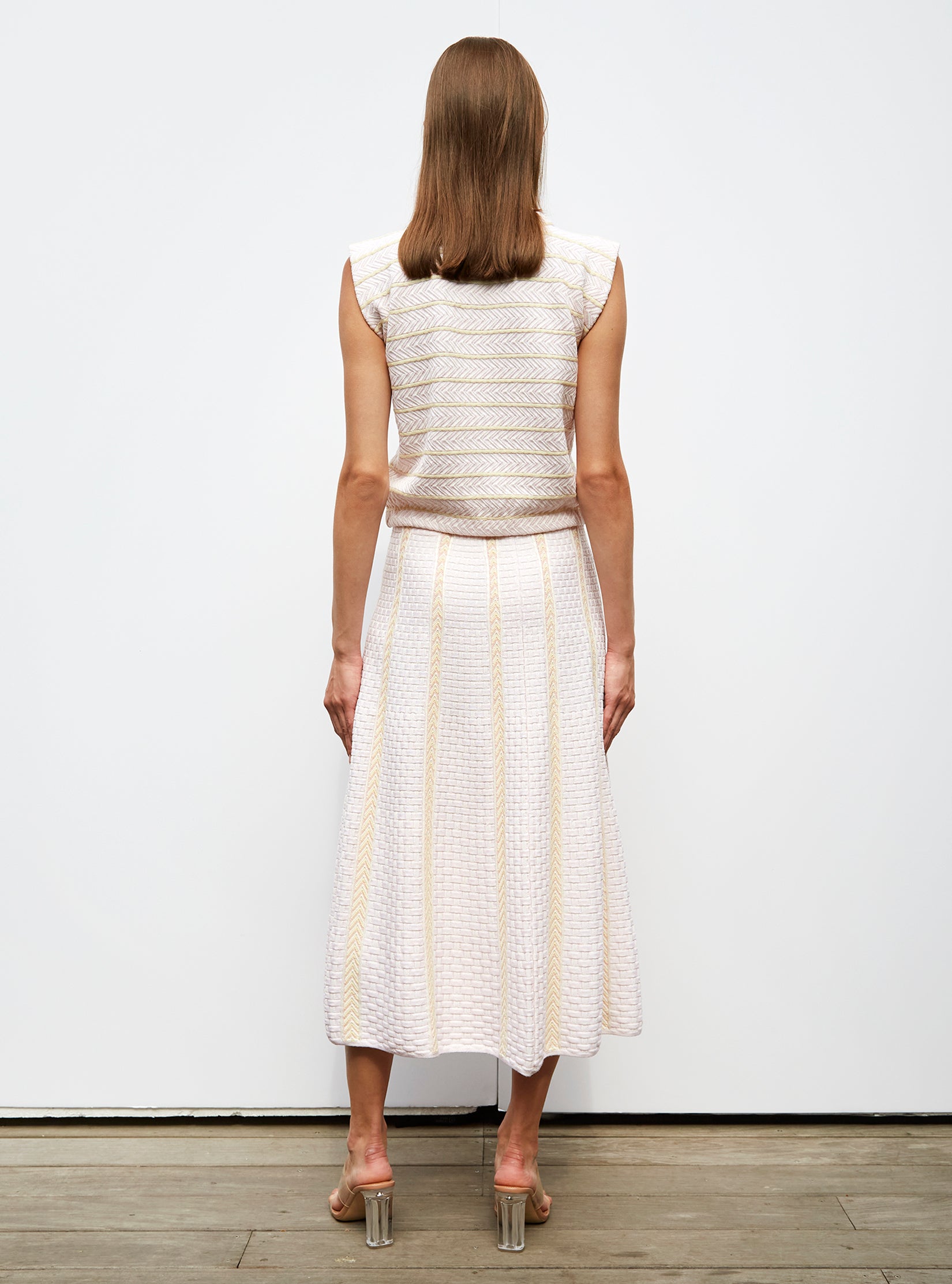 Jupe en maille panier tressé - Jupes de luxe