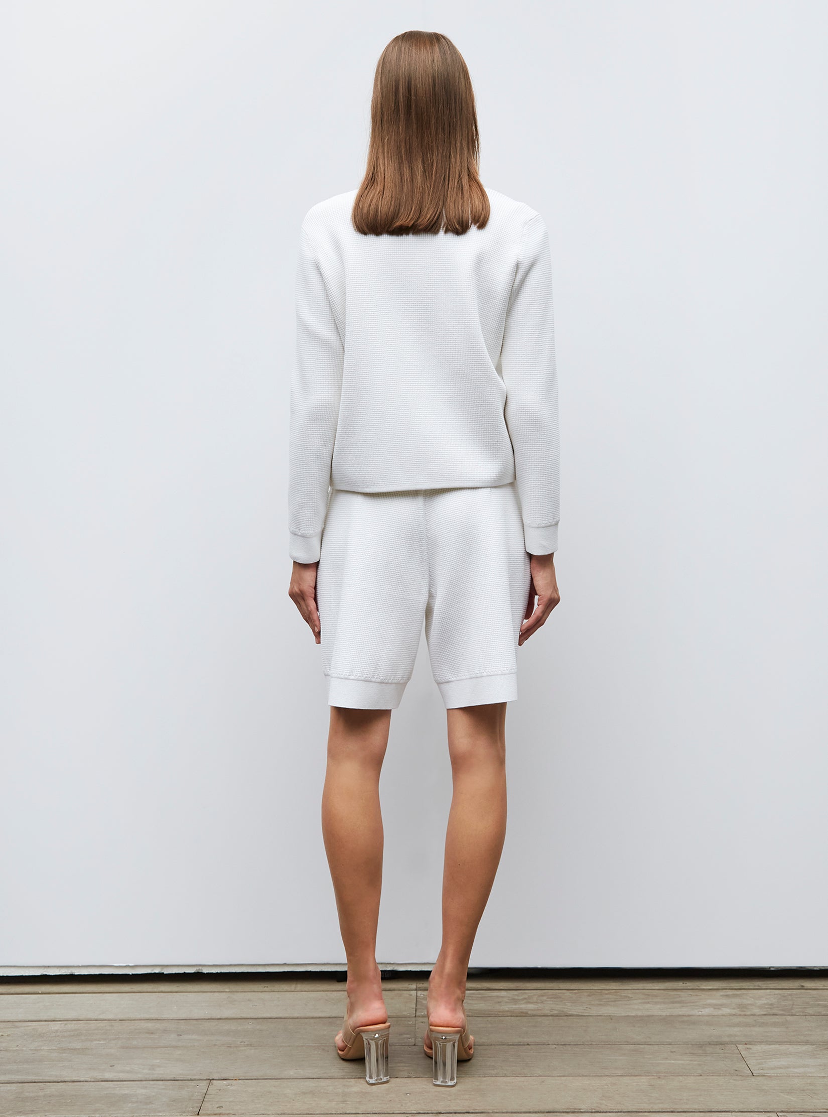 Veste en maille mini côte piquée - Vêtement de luxe femme
