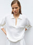 Chemise en maille col gansé - Vêtement en maille de luxe Molli