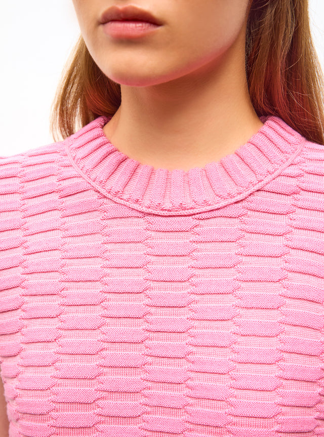 plain zellige knit top - Image principale