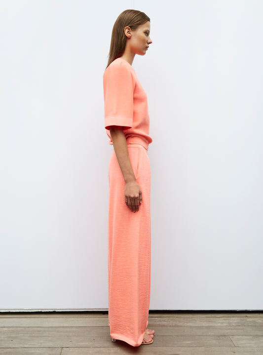 fluid knit pants