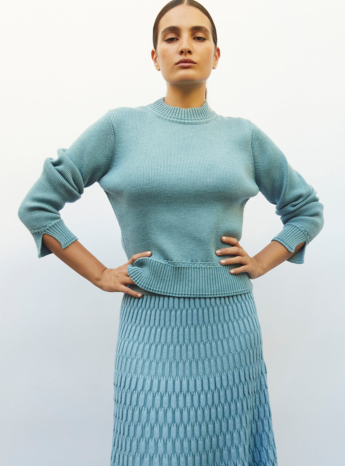 Pull en maille détails tressés - Vêtement en maille de luxe Molli